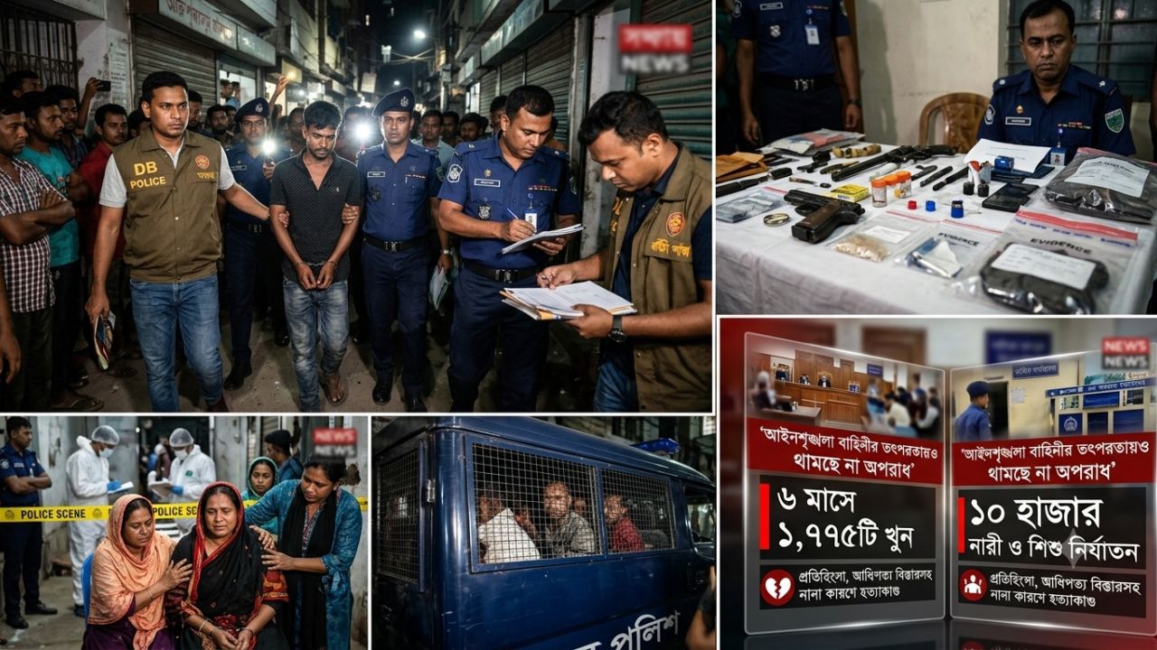 আইনশৃঙ্খলা রক্ষাকারী বাহিনীর তৎপরতায়ও থামছে না অপরাধ