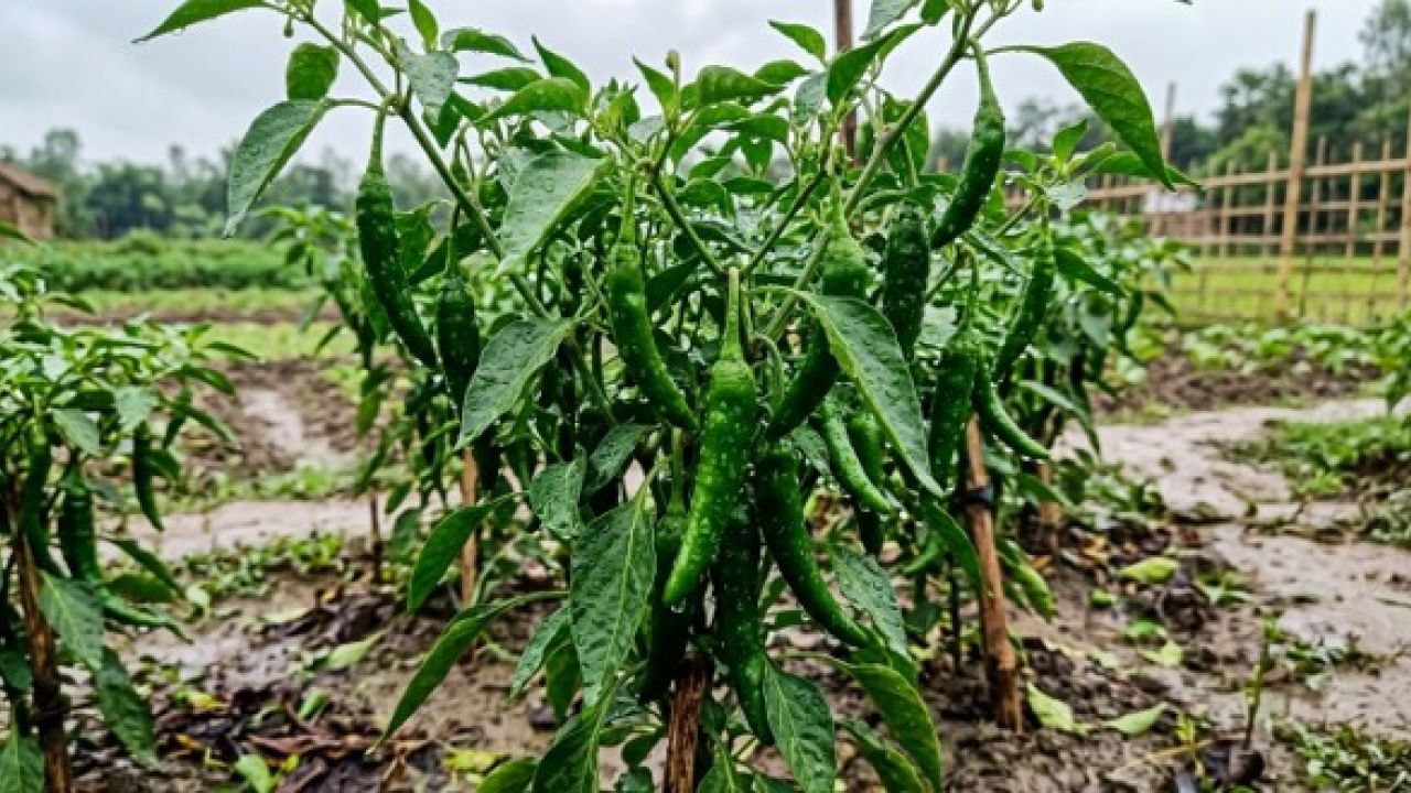 টানা বৃষ্টিতে কেন লাফিয়ে বাড়ে কাঁচা মরিচের দাম