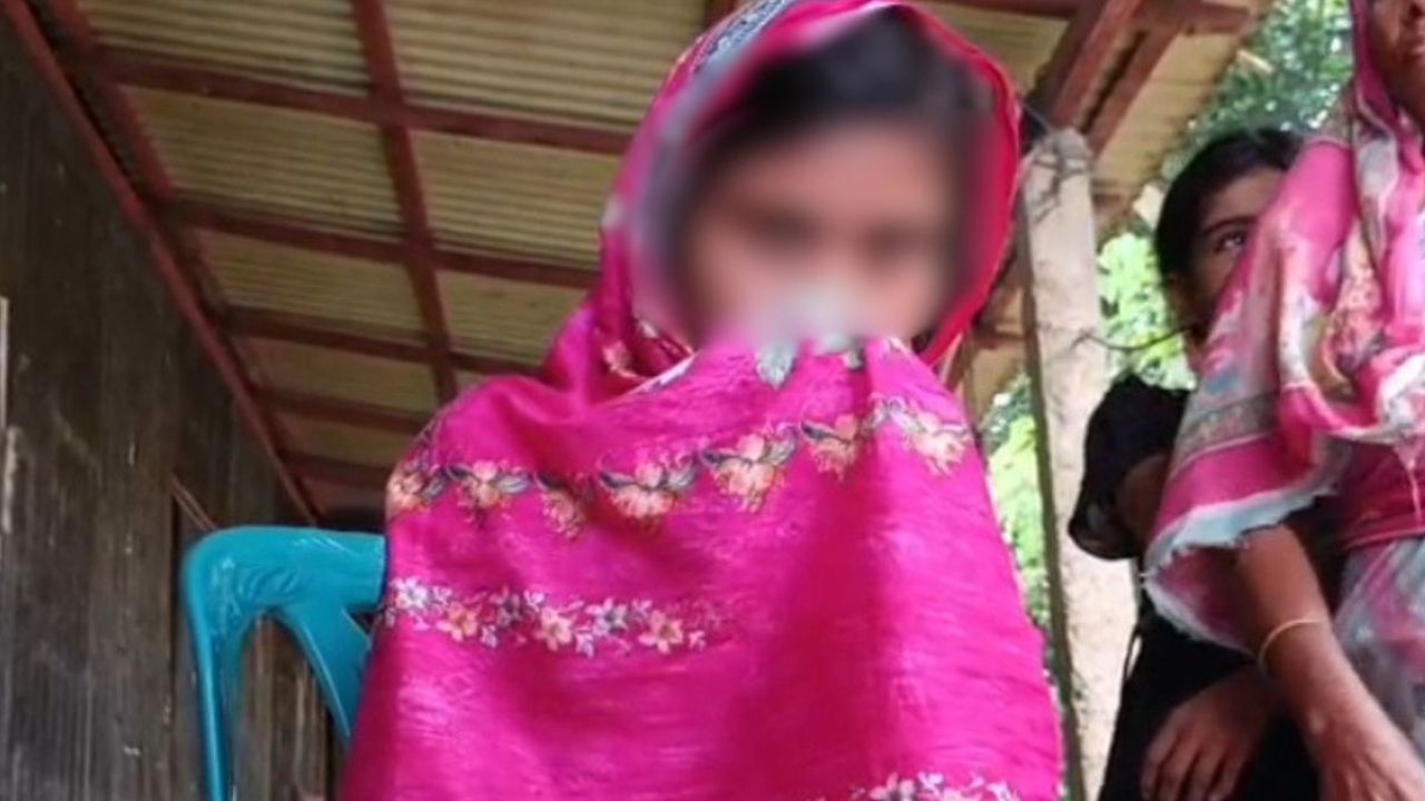 তাহিরপুরে বিয়ের দাবিতে প্রেমিকের বাড়িতে তরুণীর অনশন