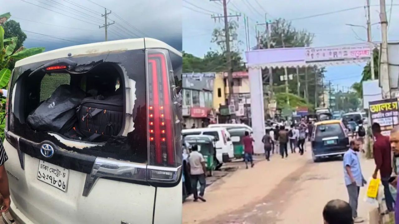 এবার সিলেটে এনসিপির গাড়িবহরে হামলা