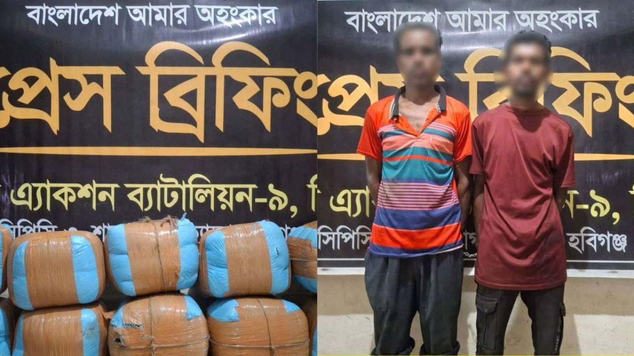 চুনারুঘাটে মাদকের বিশাল চালান উদ্ধার