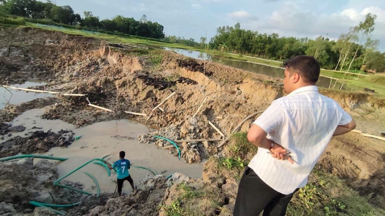 অবৈধ বালু উত্তোলন শ্রীমঙ্গলে