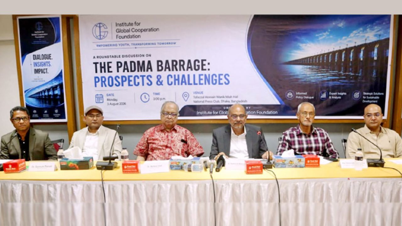 স্বার্থ ক্ষুণ্ন করে কোনো সমঝোতা নয়: পদ্মা ব্যারাজ প্রসঙ্গে ড. সাইমুম