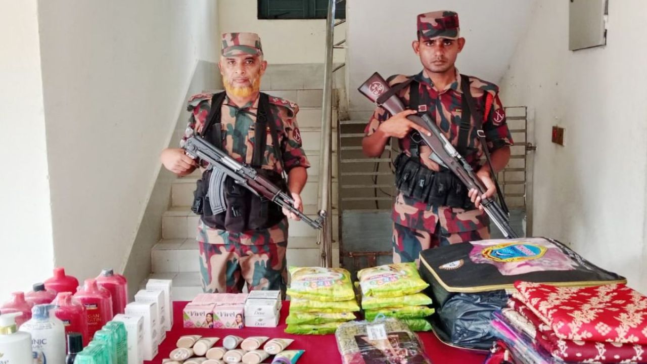 বেনাপোল সীমান্তে চোরাই পণ্য জব্দ