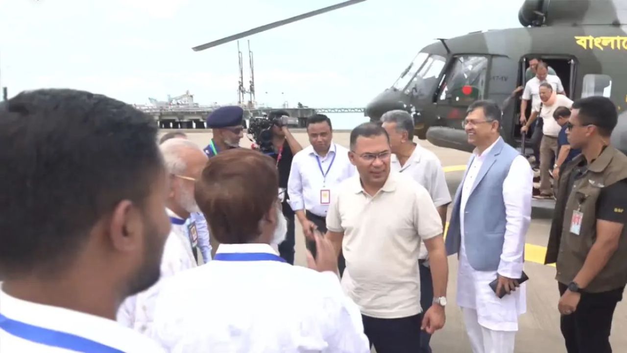 মাতারবাড়ি বিদ্যুৎকেন্দ্রে পৌঁছেছেন প্রধানমন্ত্রী