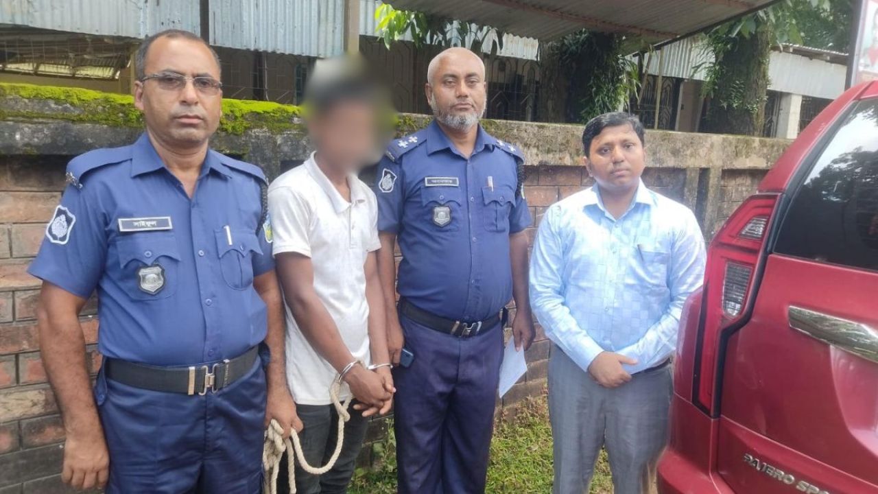 ধোবাউড়ায় স্ত্রীকে নির্যাতন ও মাদক সেবন করায় যুবক গ্রেফতার