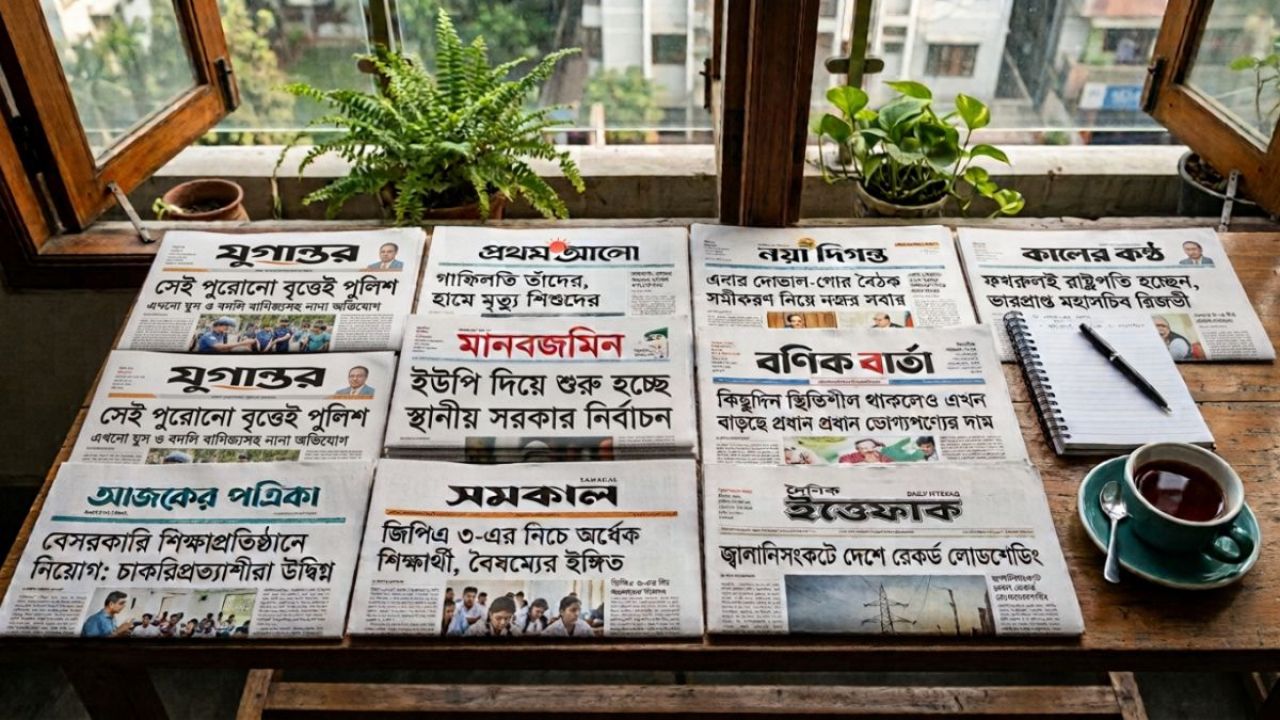 আজকের জাতীয় দৈনিকগুলোর শিরোনাম