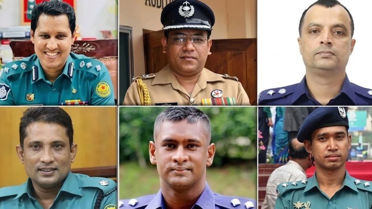 বিপ্লব, ইকবাল, সুদীপসহ ৬ পুলিশ কর্মকর্তা বরখাস্ত