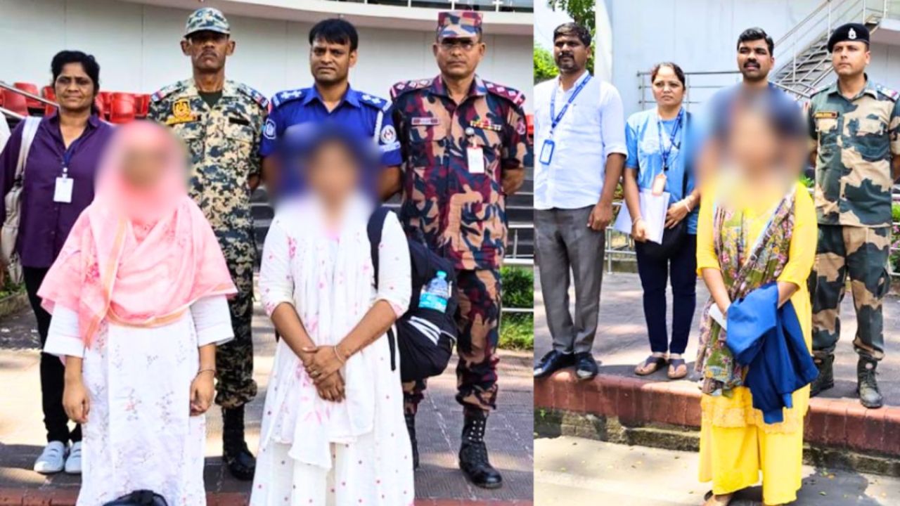 ভারতে কারাভোগ শেষে দেশে ফিরলেন তিন তরুণী