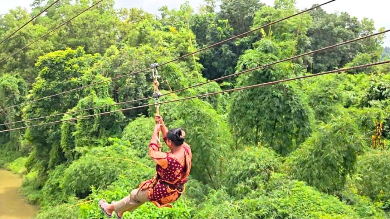 দেশের দীর্ঘতম জিপ লাইন এখন খাগড়াছড়িতে