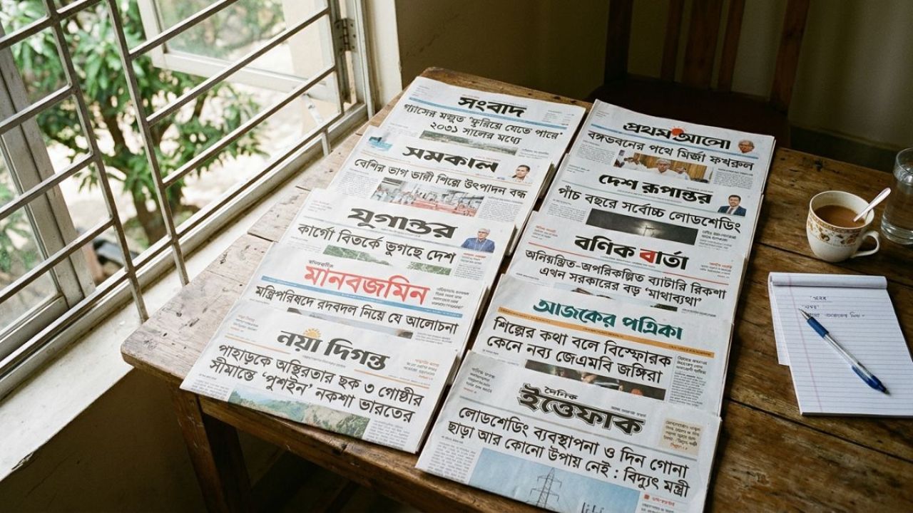 আজকের জাতীয় দৈনিকগুলোর শিরোনাম