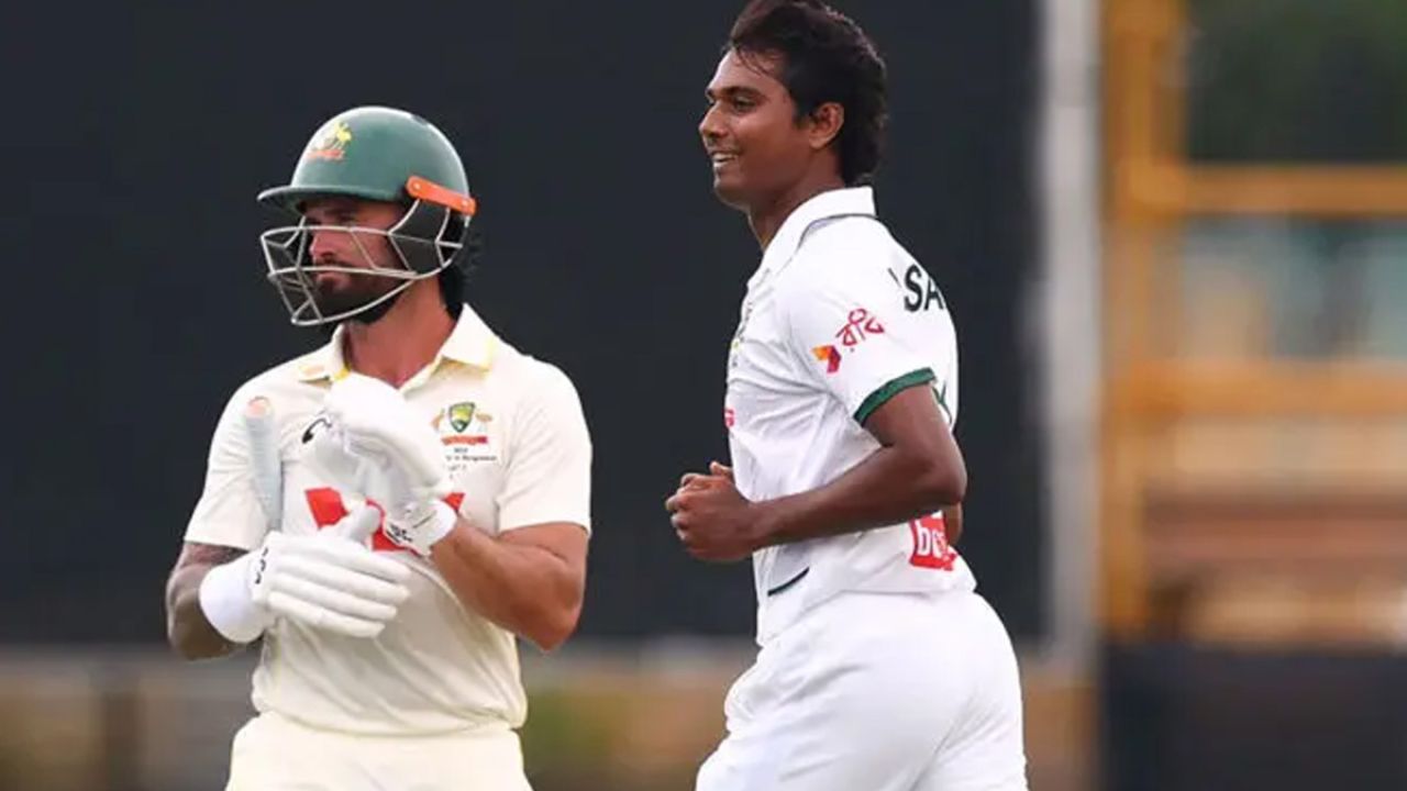 হাসান-মিরাজদের তোপে কোনঠাসা অস্ট্রেলিয়া