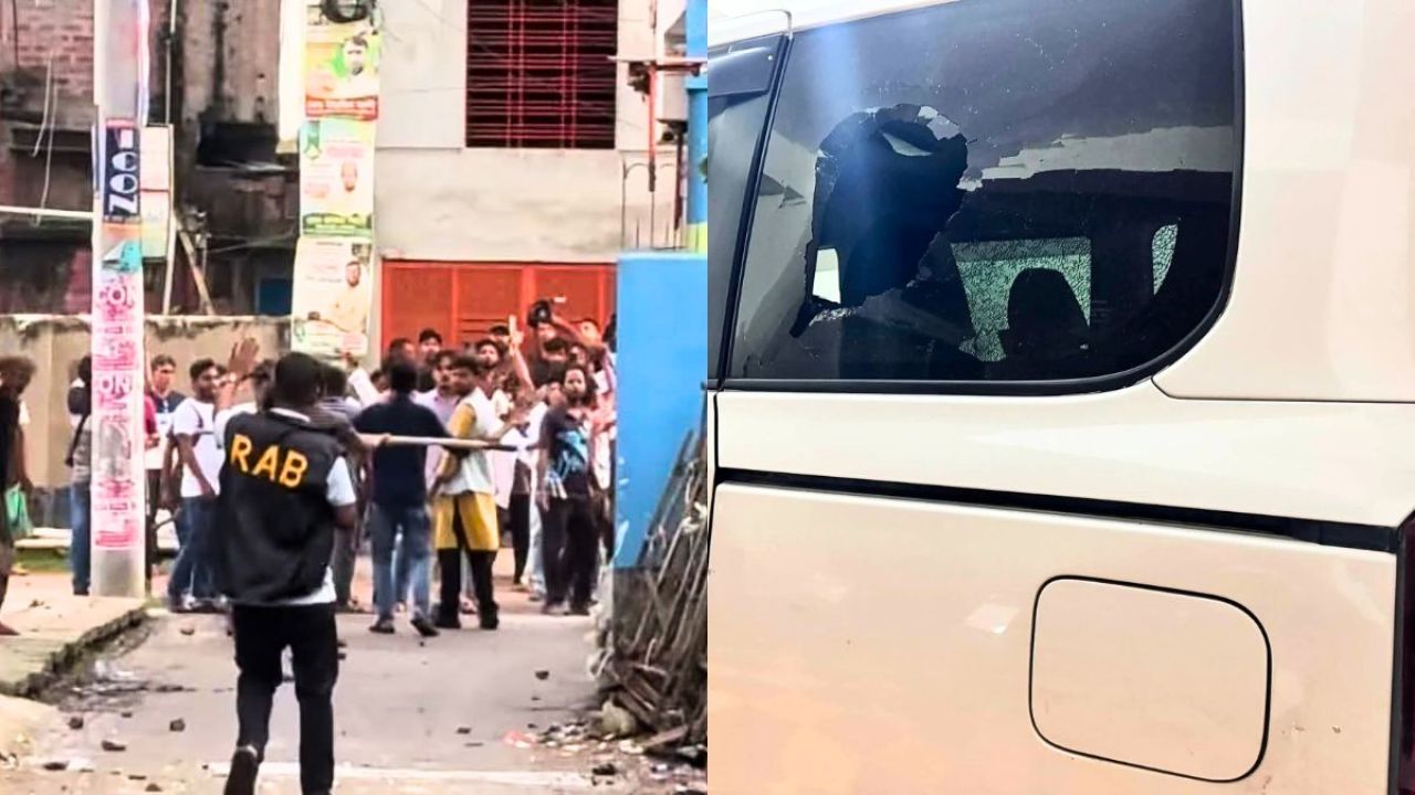 কুষ্টিয়ায় এমপি আমির হামজার গাড়িতে হামলা, আহত ১০