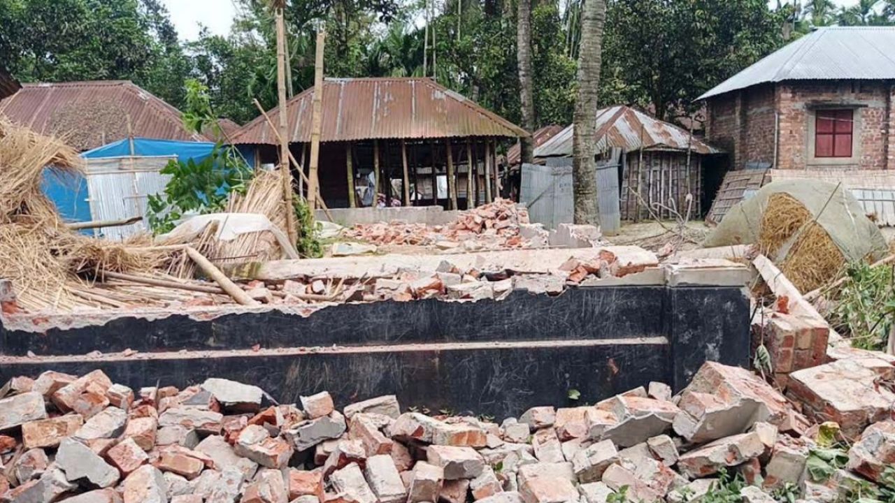 বড় ভাইয়ের নেতৃত্বে ছোট ভাইয়ের বাড়িতে হামলা ও লুটপাট
