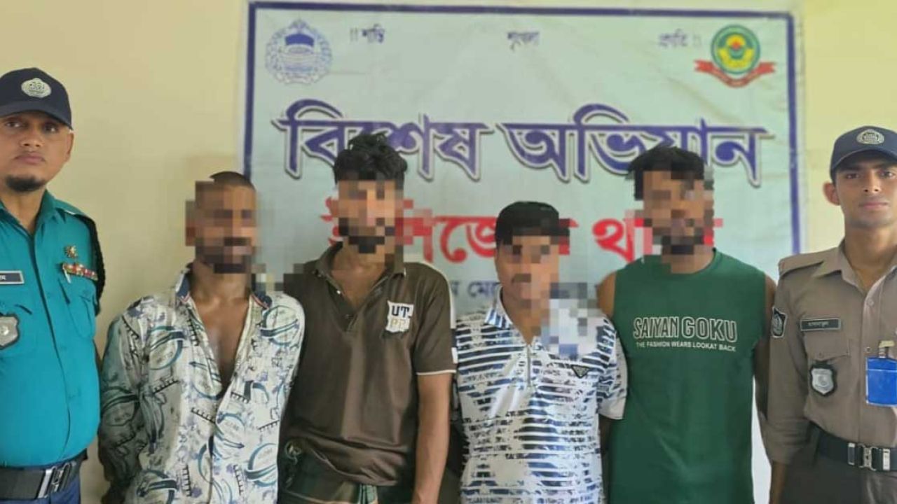 নিরাপত্তারক্ষীদের পিটিয়ে আসামি ছিনতাই, গ্রেপ্তার ৪