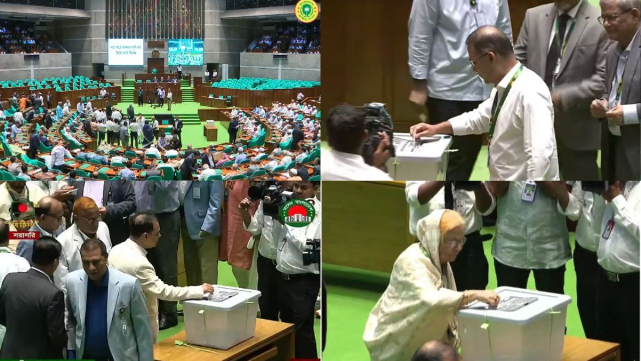 একে একে ভোট দিচ্ছেন সংসদ সদস্যরা