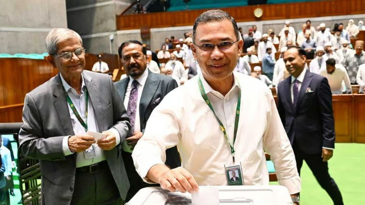 ভোট দিয়েছেন প্রধানমন্ত্রী ও বিরোধীদলীয় নেতা