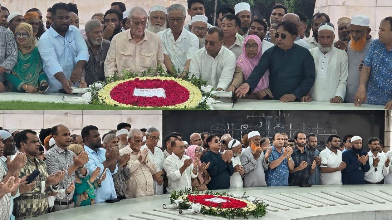 শপথ নিয়ে জিয়া ও খালেদা জিয়ার সমাধিতে পার্বত্য মন্ত্রীর শ্রদ্ধা