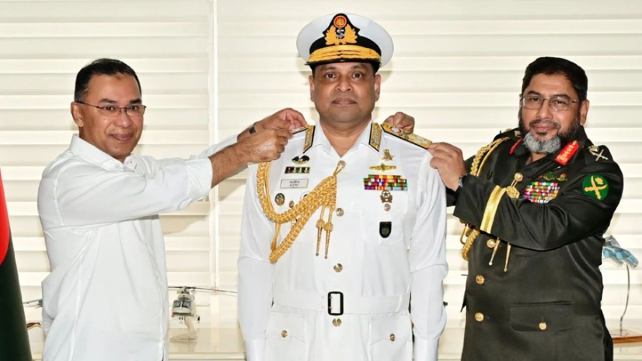 এডমিরাল পদে পদোন্নতি পেলেন নৌবাহিনী প্রধান খোন্দকার মিসবাহ