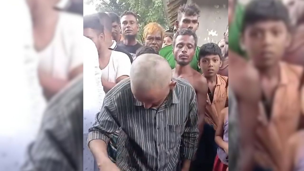 মোকামতলায় চুরির অভিযোগে ধরা, মাথা ন্যাড়া করল জনতা