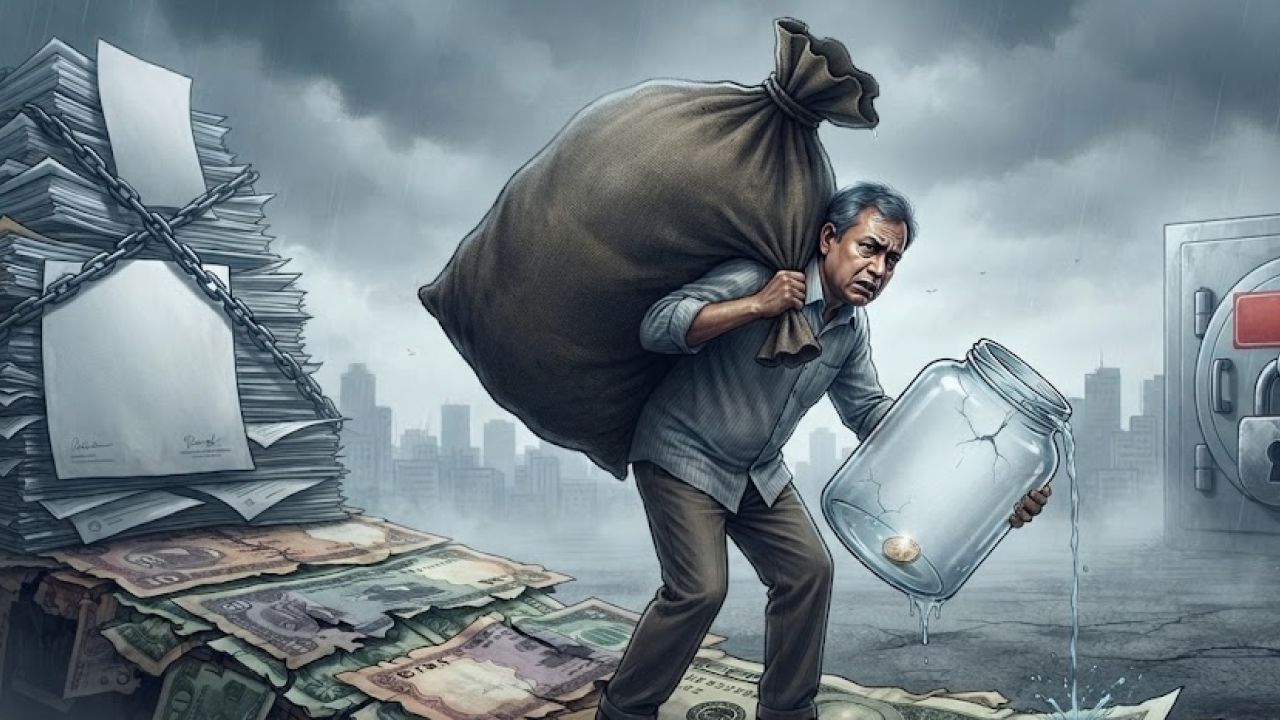 বাড়ছে ঋণ পরিশোধের বোঝা, উদ্বেগ বাড়াচ্ছে রিজার্ভ