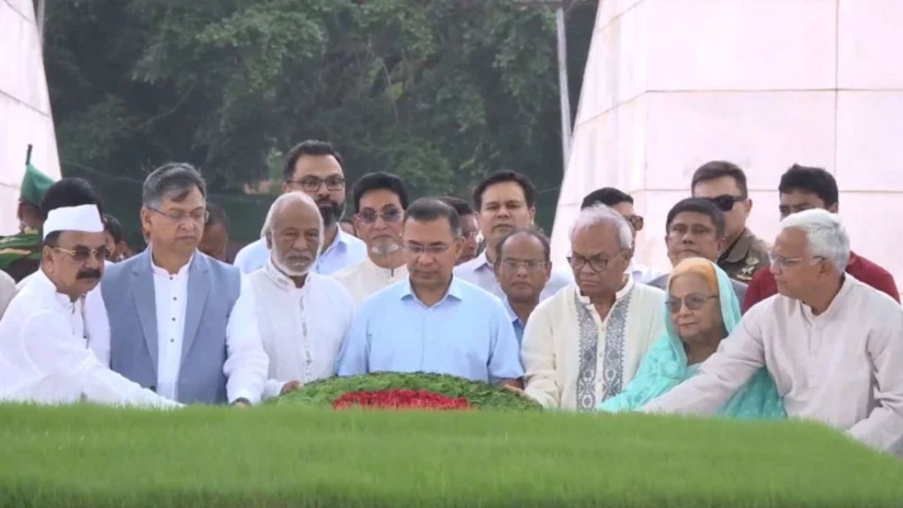 বিএনপির প্রতিষ্ঠাবার্ষিকীতে প্রতিষ্ঠাতার সমাধিতে প্রধানমন্ত্রীর শ্রদ্ধা 