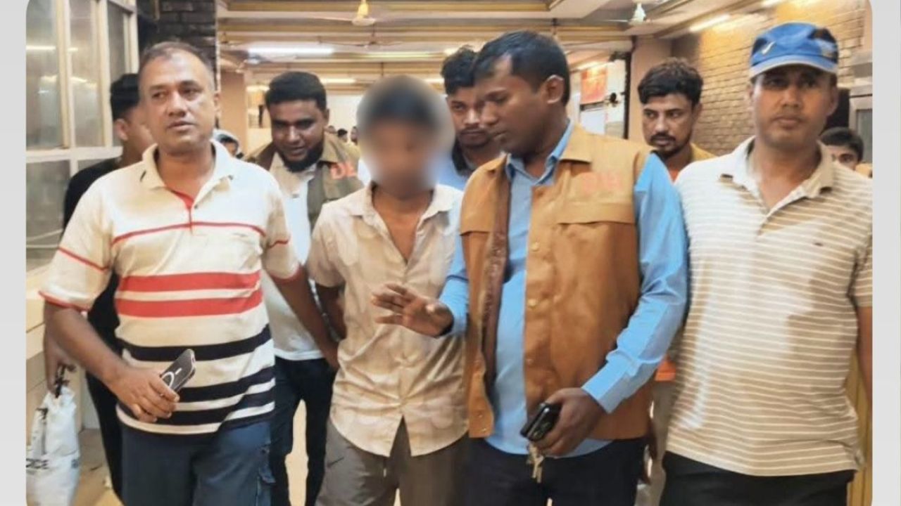 সুনামগঞ্জে হাতকড়াসহ পালিয়ে যাওয়া আসামি গ্রেপ্তার