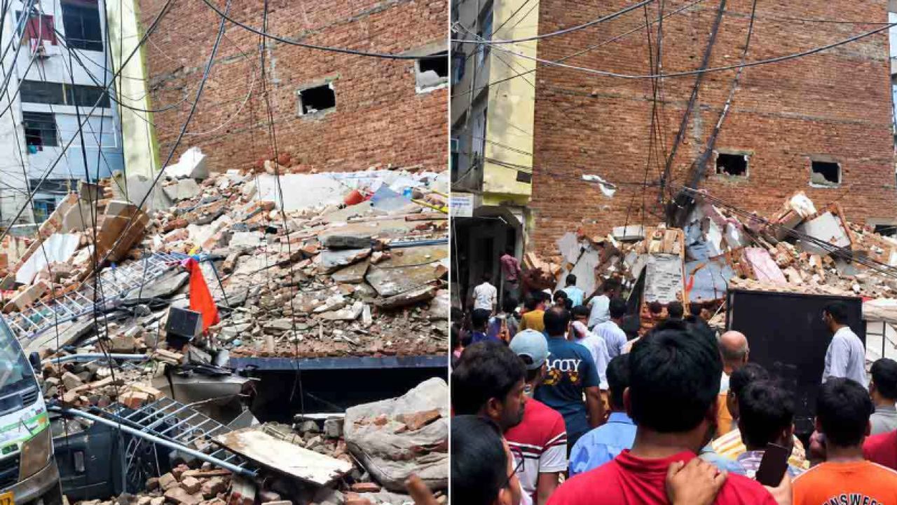 নয়াদিল্লিতে বহুতল ভবন ধস, ধ্বংসস্তূপে আটকা বহু শিক্ষার্থী