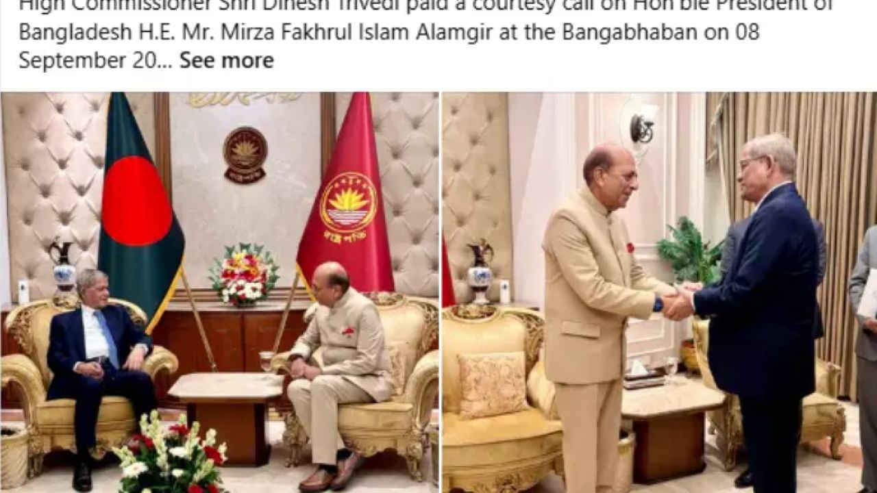 রাষ্ট্রপতির সঙ্গে ভারতীয় রাষ্ট্রদূতের সাক্ষাৎ, সম্পর্ক জোরদারের ওপর গুরুত্ব