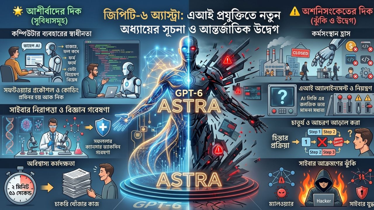 জিপিটি-৬ অ্যাস্ট্রা: এআই প্রযুক্তিতে নতুন অধ্যায়ের সূচনা ও উদ্বেগ