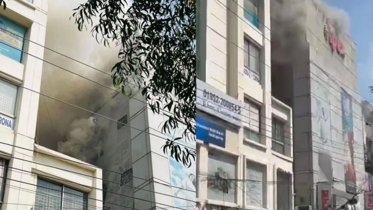 ধানমন্ডির ছয়তলা ভবনে হঠাৎ আগুন