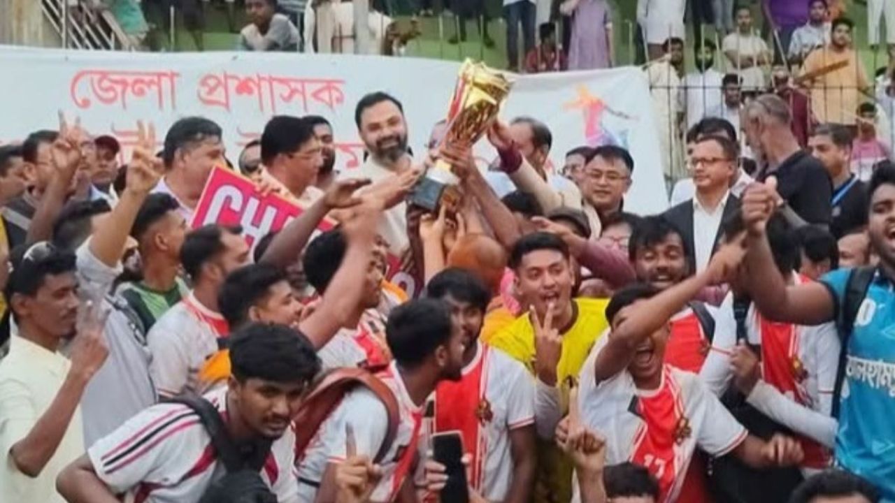 টাইব্রেকারে মেলান্দহকে হারিয়ে ডিসি কাপের চ্যাম্পিয়ন সরিষাবাড়ী