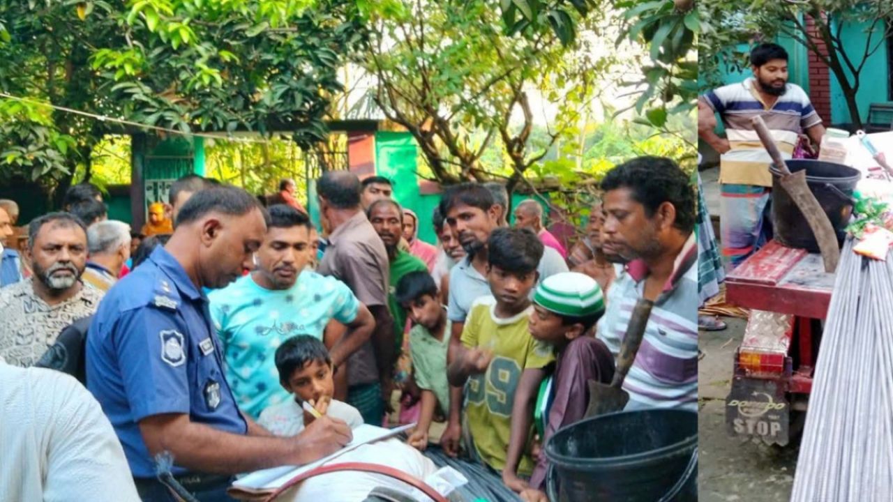 জনতার ধাওয়ায় মালামাল ও অস্ত্র ফেলে পালালো চোর চক্র