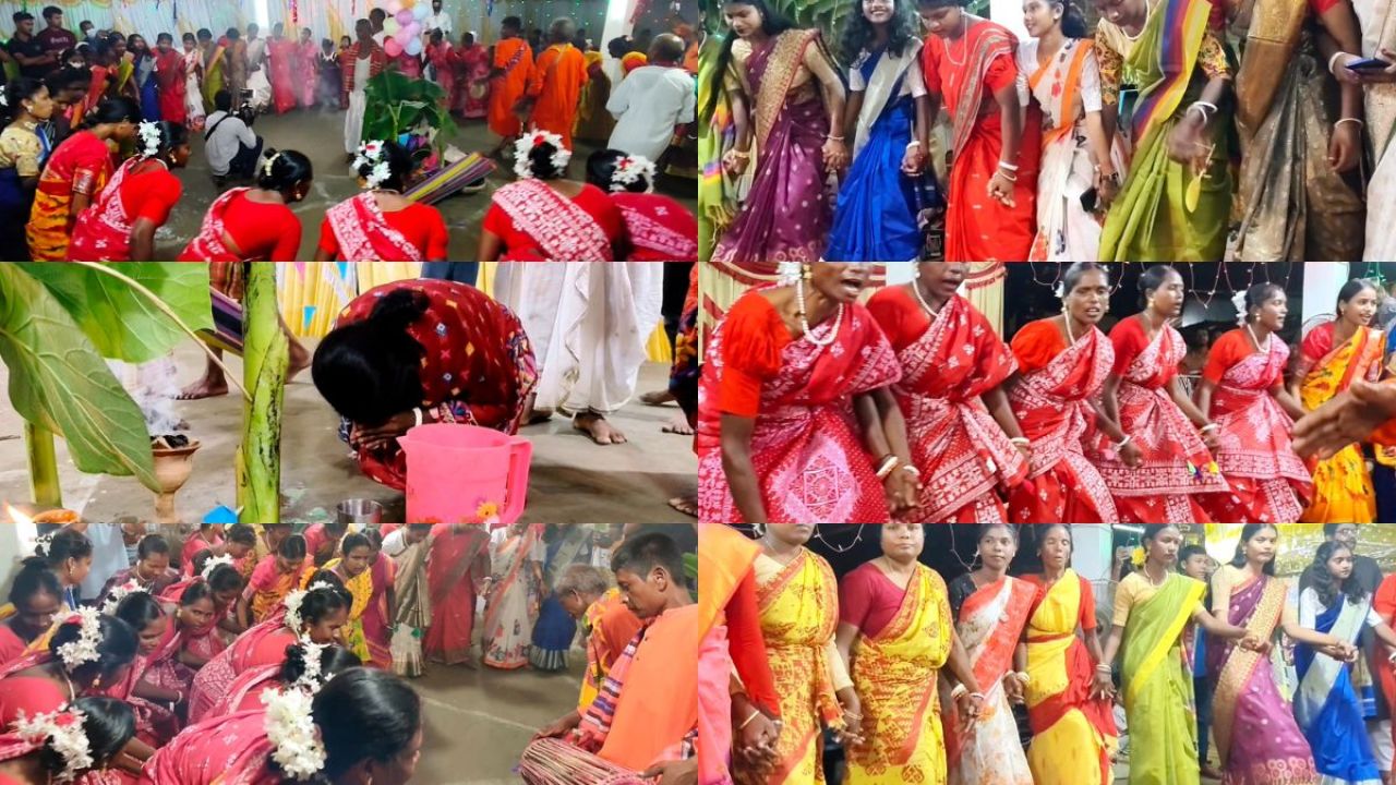 ঠাকুরগাঁওয়ে ওরাঁও সম্প্রদায়ের ‘কারাম’ উৎসব উদযাপিত