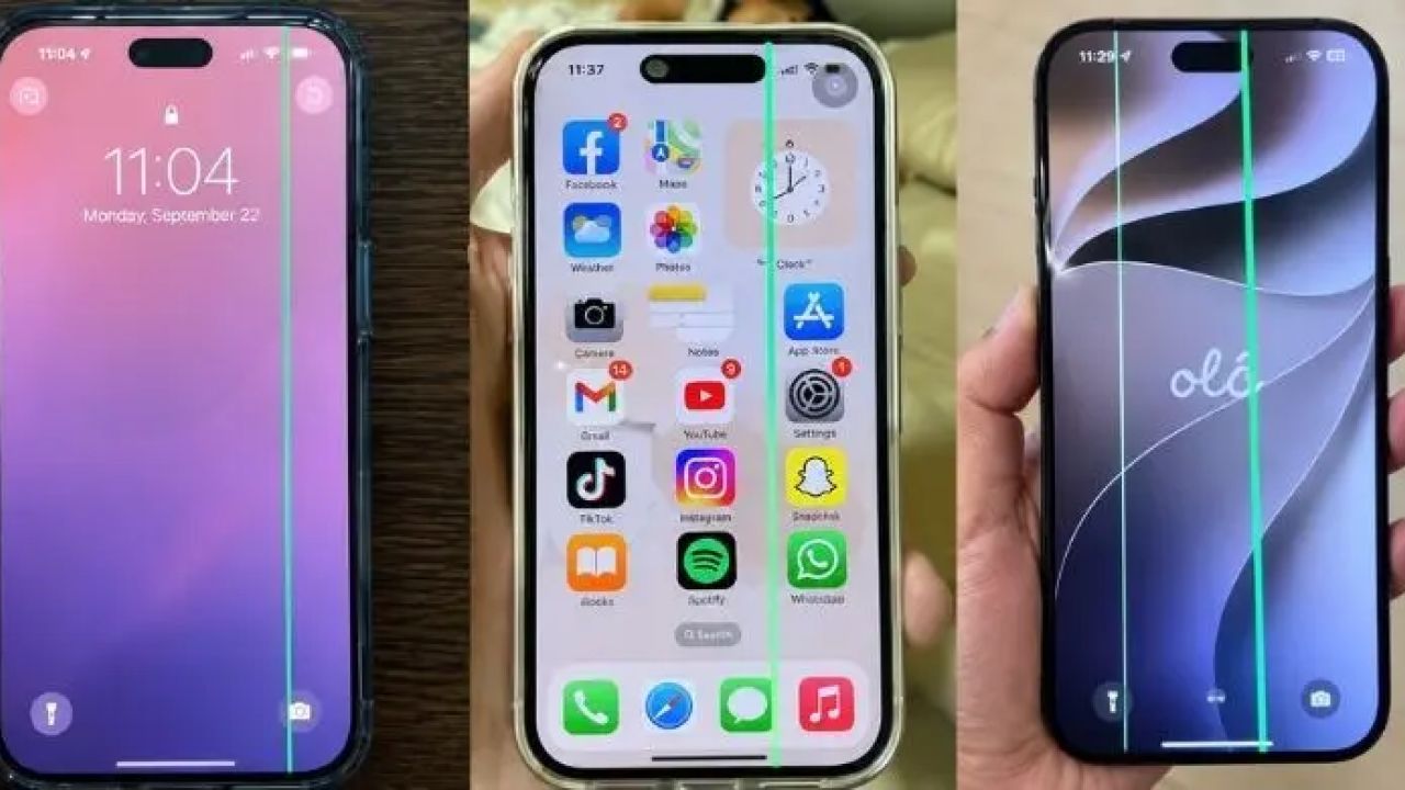আইফোন ১৮ প্রো-এর স্ক্রিনে রঙিন লাইন, যা জানা গেল