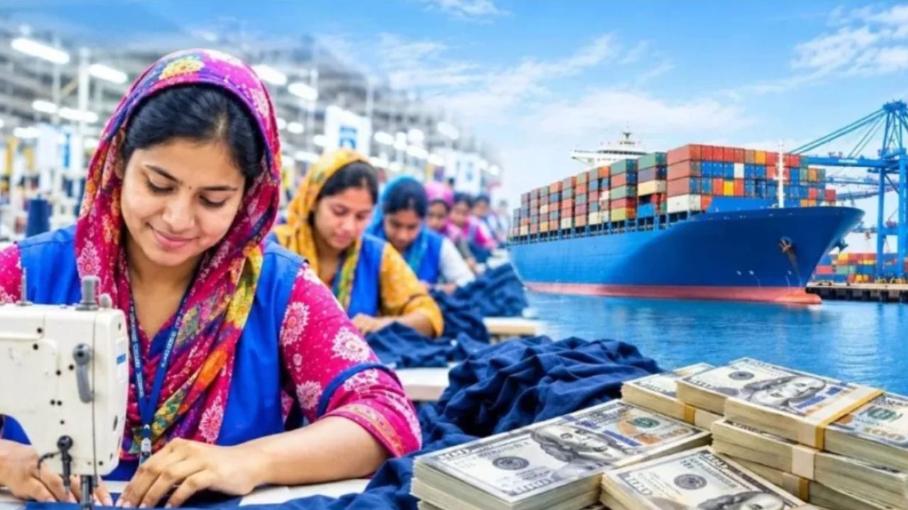 তৈরি পোশাকে ভর করে বাড়ল রপ্তানি আয়