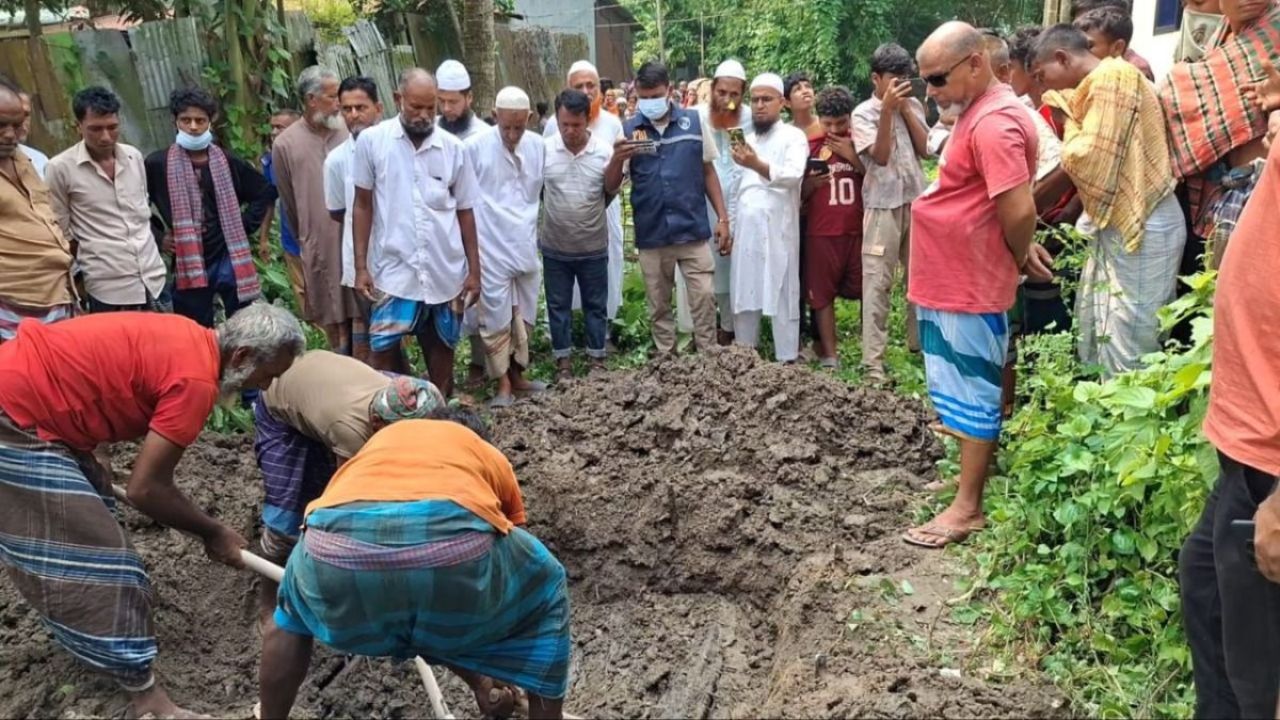 দাফনের সাড়ে ৯ মাস পর কবর থেকে মাদ্রাসা শিক্ষার্থীর লাশ উত্তোলন