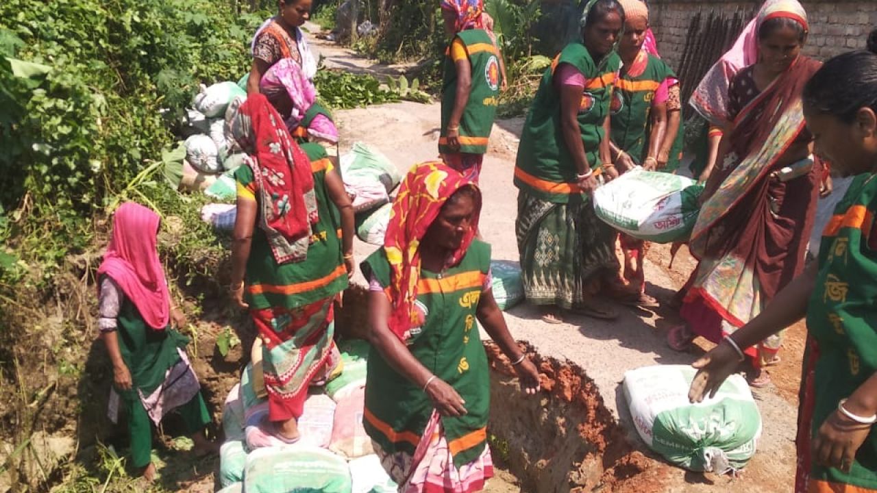 মানিকগঞ্জে গ্রামীণ সড়ক রক্ষায় মাঠে ২৩৩ নারী