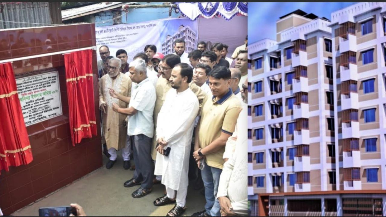 পরিচ্ছন্নতাকর্মীদের আবাসন সংকট নিরসনে গড়ে উঠছে সাততলা ভবন