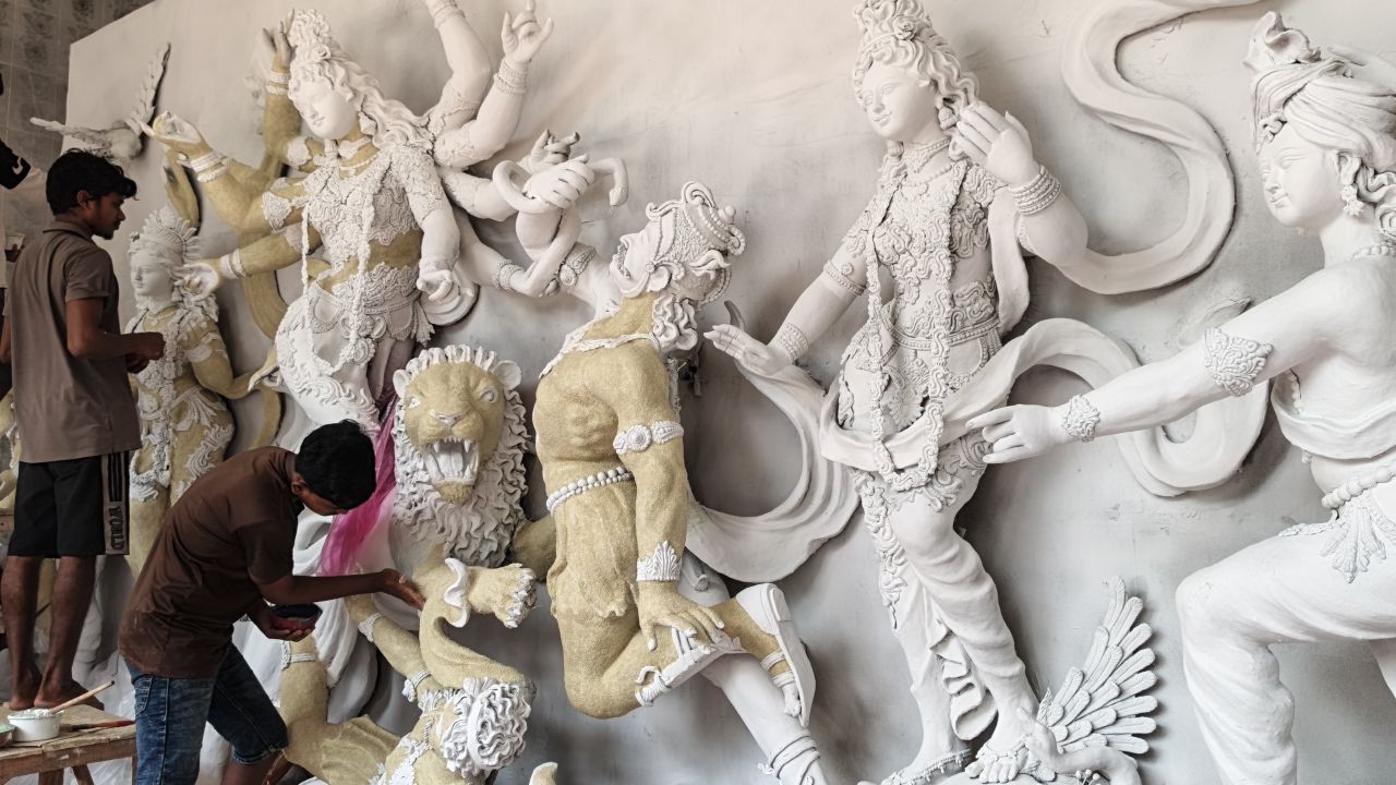 কলারোয়ায় এবার ৪৬ মণ্ডপে দুর্গাপূজা