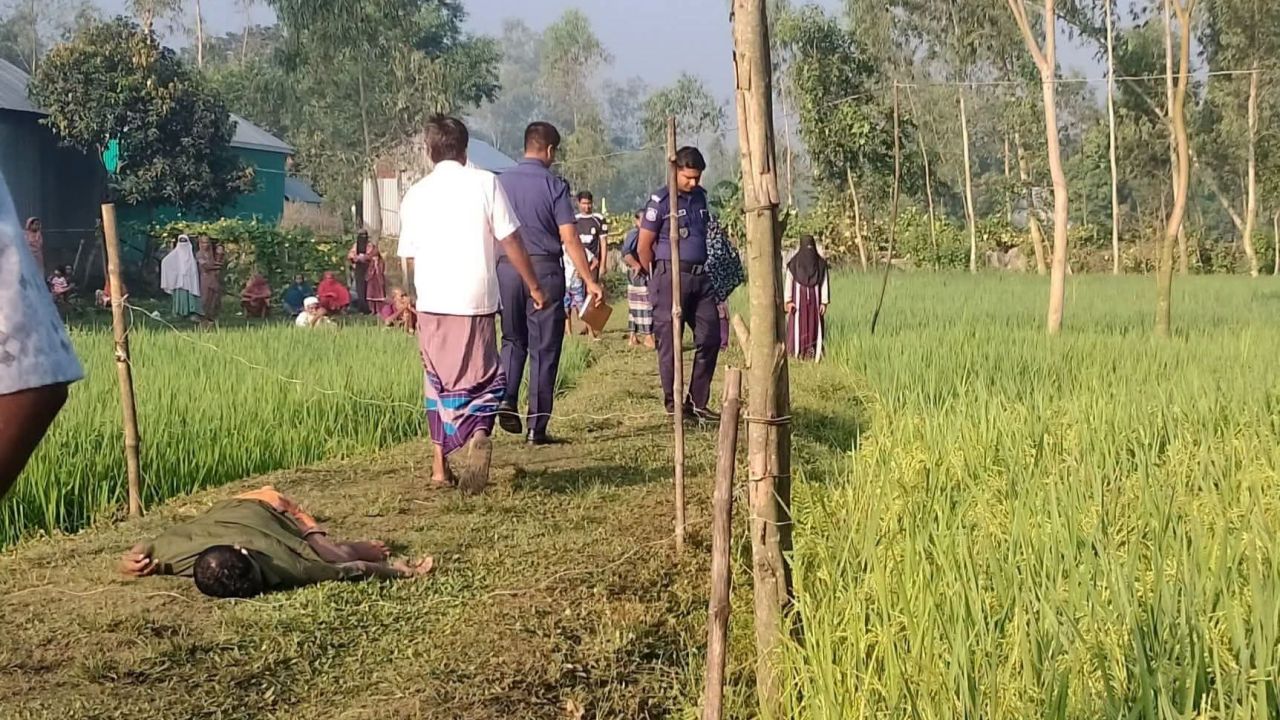 ধানক্ষেতের আইল থেকে স্কুলে নিরাপত্তাকর্মীর মরদেহ উদ্ধার