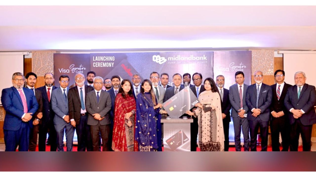 ৪০ লাখ টাকা পর্যন্ত ক্রেডিট লিমিট নিয়ে মিডল্যান্ড ব্যাংকের নতুন কার্ড
