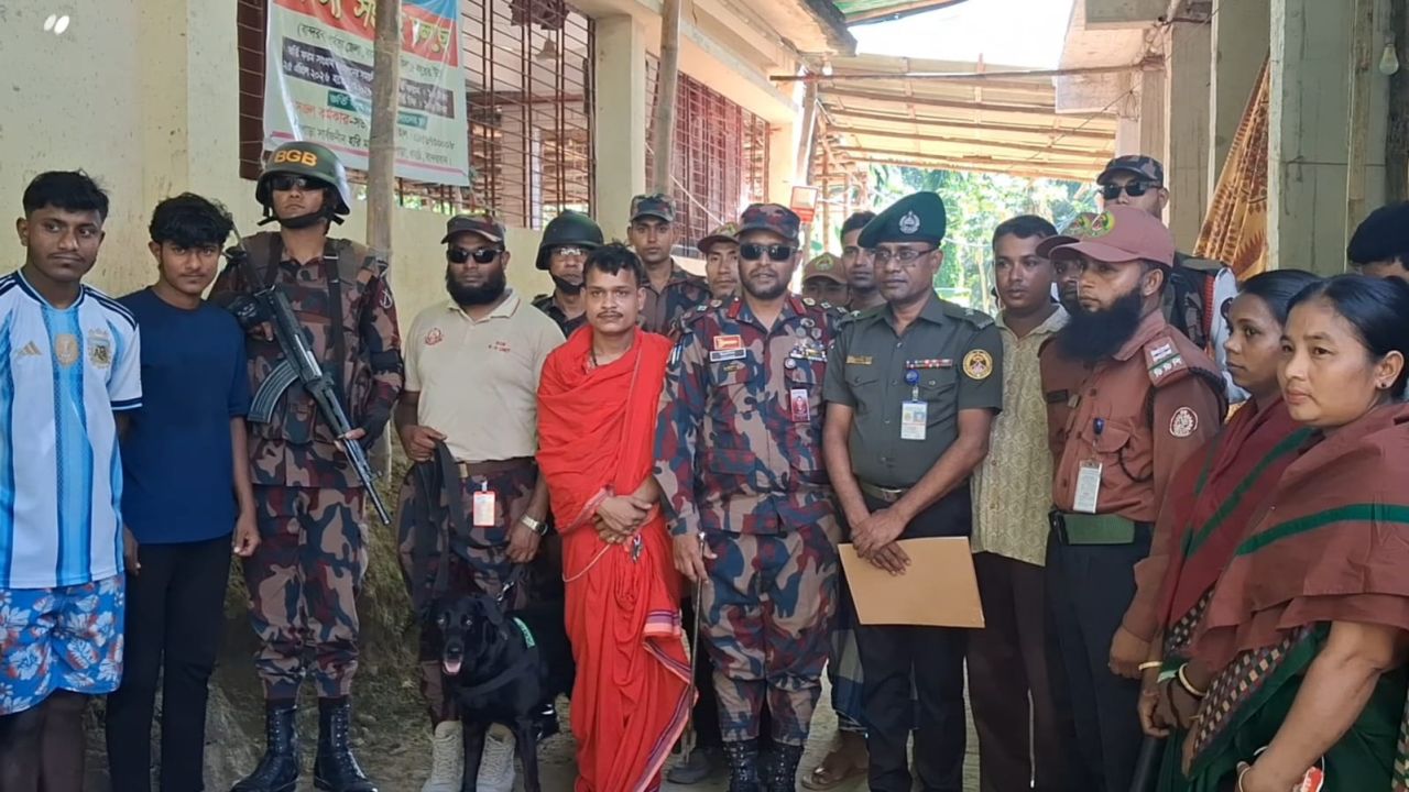 দুর্গাপূজার নিরাপত্তায় প্রস্তুত বলিপাড়া ব্যাটালিয়ন ৩৮ বিজিবি
