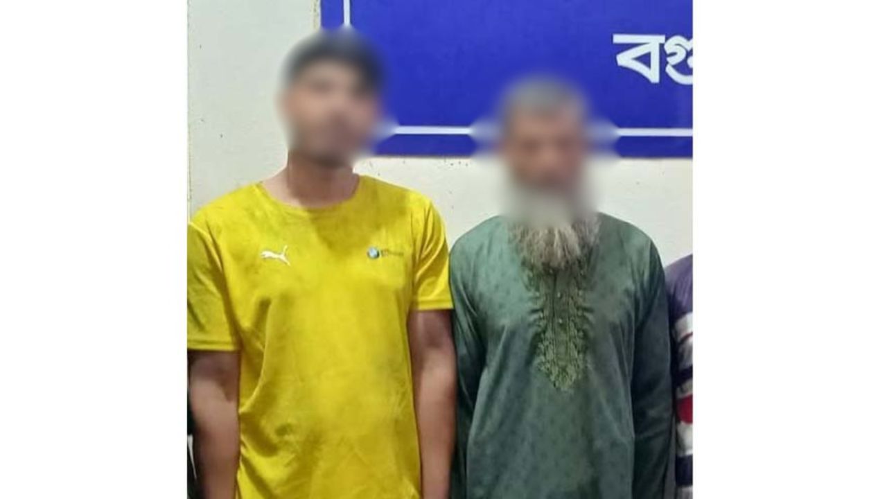 শেরপুরে হত্যা মামলায় পিতা-পুত্র গ্রেপ্তার
