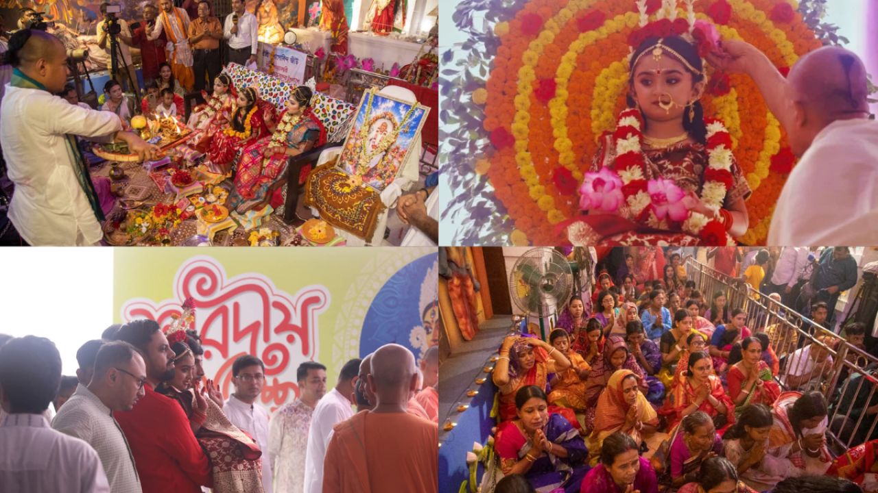 অন্ধকার থেকে আলোর বার্তা: মহাঅষ্টমীতে ঐতিহ্যবাহী কুমারী ও সন্ধিপূজা