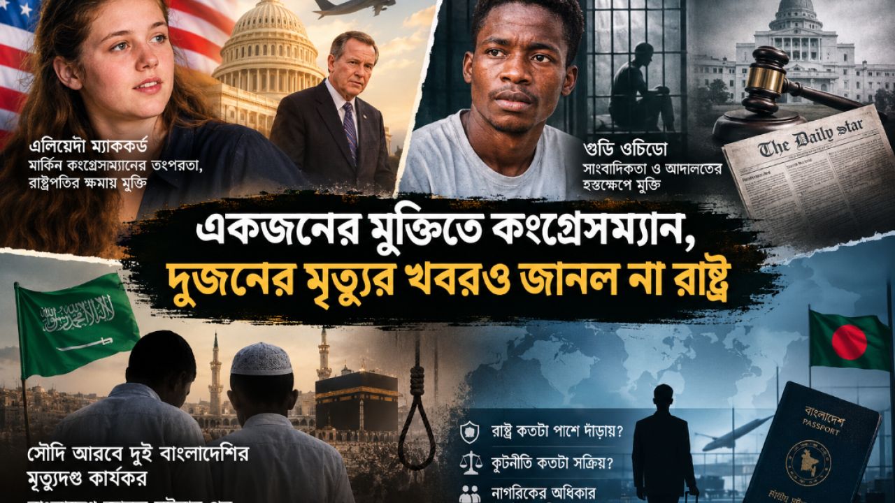 রাষ্ট্রের শক্তি: এলিয়েদা থেকে সৌদিতে দুই বাংলাদেশি