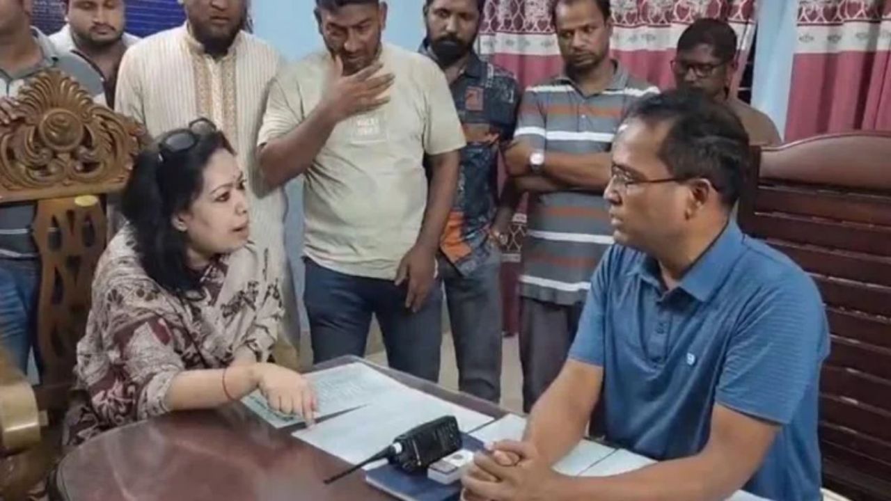সরাইল থানায় রুমিন ফারহানা ও ওসির বাগ্‌বিতণ্ডা, পুলিশের জিডি