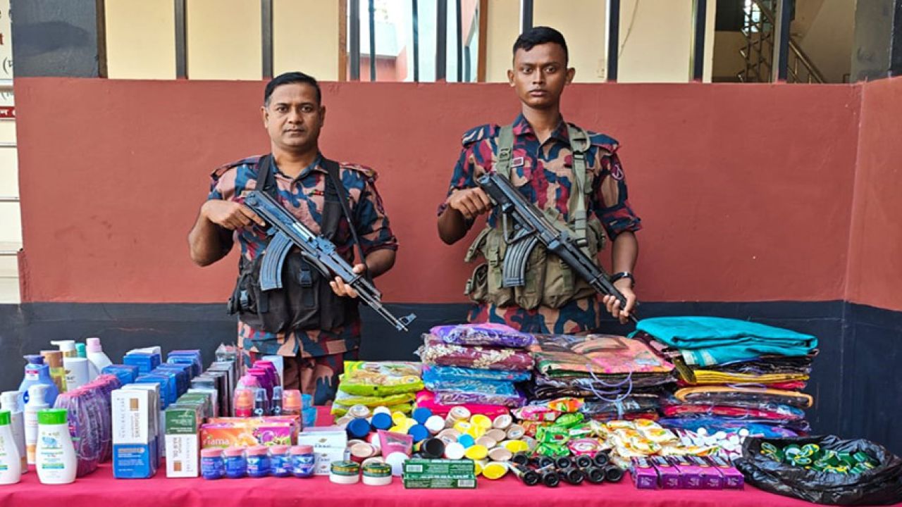দশ দিনে ৯০ লাখ টাকার চোরাই মাল জব্দ