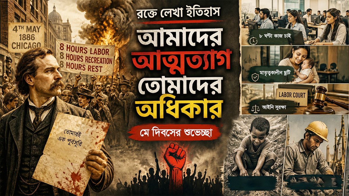 ১৮৮৬ সালের শ্রমিকের চোখে ২০২৬ সালের বিশ্ব বাস্তবতা 